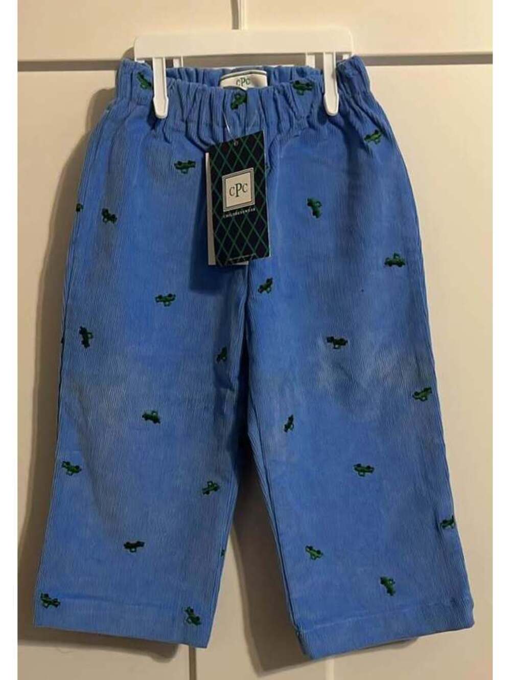 Classic Prep Childrenswear (CPC) Myles Car-Embroidered Corduroy Pants size 18mo